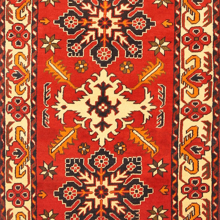 Traditional Red Geometric Rug, tr818