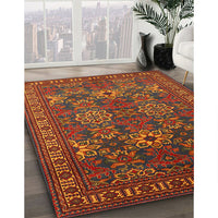 Traditional Light Brown Persian Rug, tr819