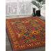 Traditional Light Brown Persian Rug in Family Room, tr819