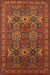 Machine Washable Traditional Light Brown Rug, wshtr819