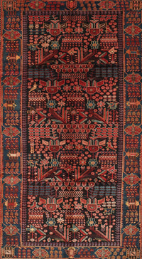 Machine Washable Traditional Chestnut Brown Rug, wshtr81