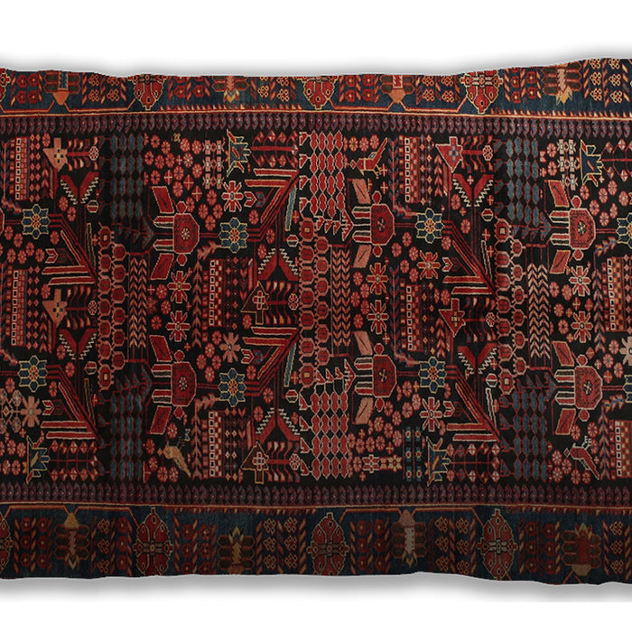 Traditional Classic Rectangular Chestnut Brown Lumbar Throw Pillow, 13 inch by 19 inch, lbtr81