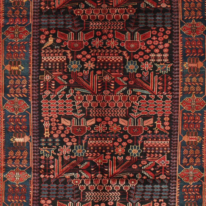 Traditional Chestnut Brown Persian Rug, tr81