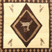 Square Traditional Saddle Brown Persian Rug, tr820