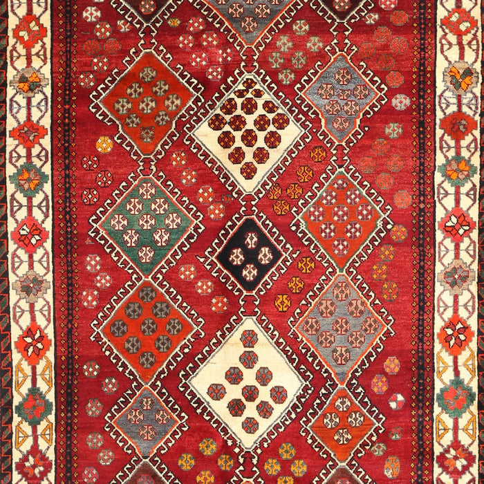 Machine Washable Traditional Red Rug, wshtr822