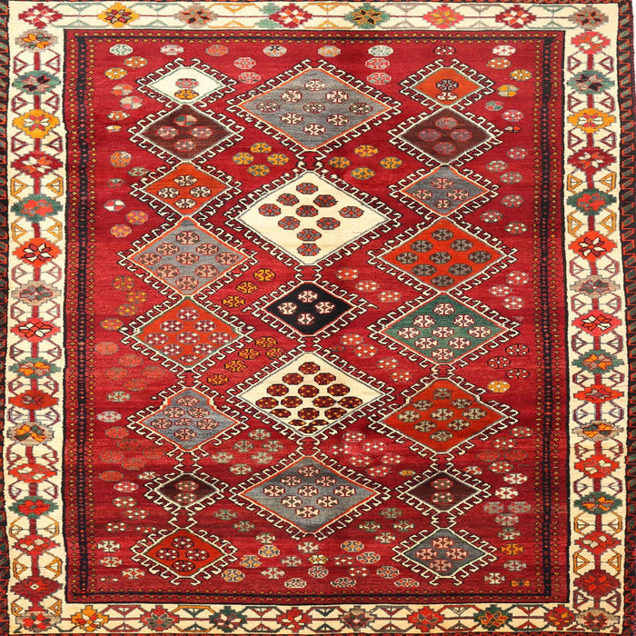 Square Traditional Red Persian Rug, tr822