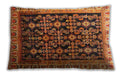 Traditional Classic Rectangular Orange Lumbar Throw Pillow, 13 inch by 19 inch, lbtr823