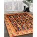 Machine Washable Traditional Orange Rug in a Family Room, wshtr823