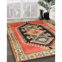 Traditional Sand Brown Persian Rug, tr824