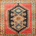 Square Traditional Sand Brown Persian Rug, tr824