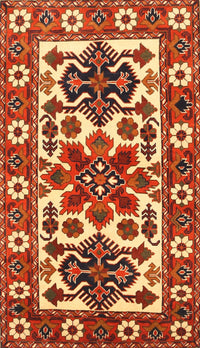 Machine Washable Traditional Sand Brown Rug, wshtr825