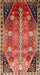 Machine Washable Traditional Tomato Red Rug, wshtr826