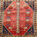 Square Traditional Red Persian Rug, tr826