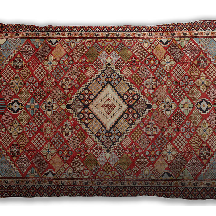 Traditional Classic Rectangular Tomato Red Lumbar Throw Pillow, 13 inch by 19 inch, lbtr82