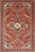 Machine Washable Traditional Tomato Red Rug, wshtr82