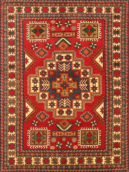 Machine Washable Traditional Red Rug, wshtr830