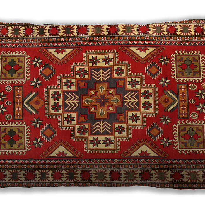 Traditional Classic Rectangular Red Lumbar Throw Pillow, 13 inch by 19 inch, lbtr830