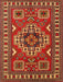 Traditional Red Geometric Rug, tr830