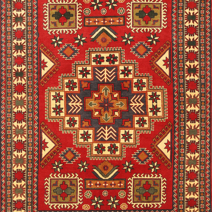 Traditional Red Geometric Rug, tr830