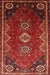 Machine Washable Traditional Sienna Brown Rug, wshtr831