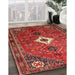 Machine Washable Traditional Rust Pink Rug in a Family Room, wshtr832