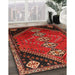 Machine Washable Traditional Sienna Brown Rug in a Family Room, wshtr833
