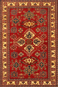 Machine Washable Traditional Red Rug, wshtr834