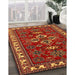 Machine Washable Traditional Red Rug in a Family Room, wshtr834