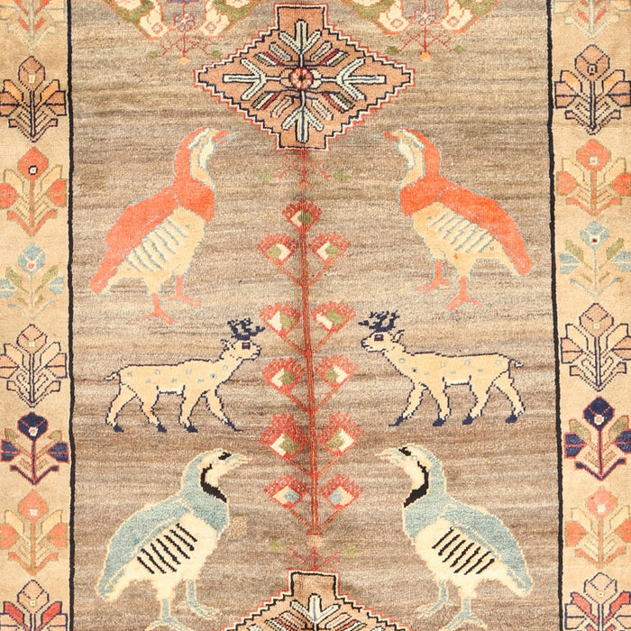 Traditional Bronze Brown Persian Rug, tr835