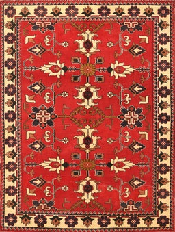 Machine Washable Traditional Red Rug, wshtr836