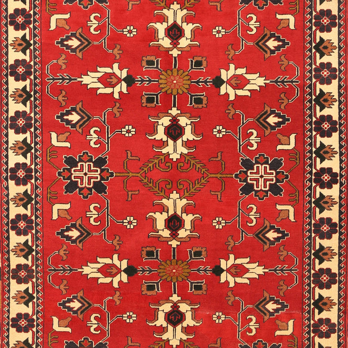 Machine Washable Traditional Red Rug, wshtr836