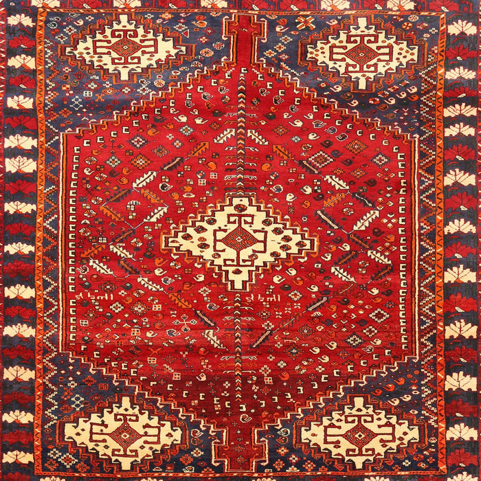 Square Traditional Red Persian Rug, tr838
