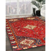 Traditional Red Persian Rug in Family Room, tr838