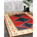 Machine Washable Traditional Fire Brick Red Rug in a Family Room, wshtr839