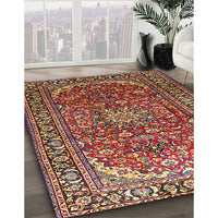 Traditional Saffron Red Persian Rug, tr840