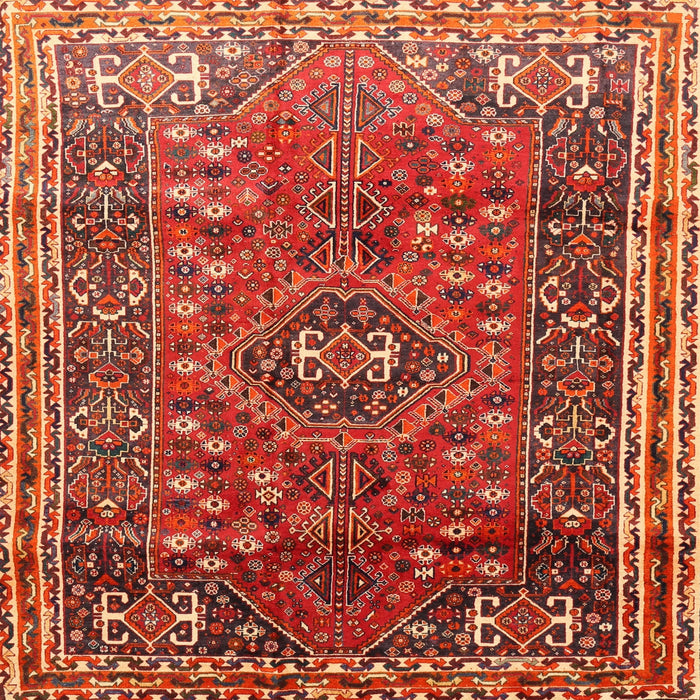 Square Traditional Red Persian Rug, tr841