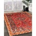 Machine Washable Traditional Red Rug in a Family Room, wshtr841