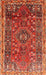 Machine Washable Traditional Red Rug, wshtr841