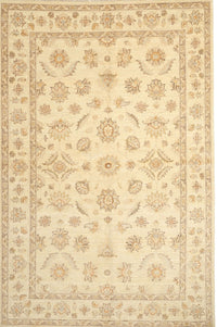 Machine Washable Traditional Sun Yellow Rug, wshtr843