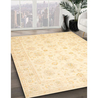 Traditional Golden Blonde Gold Oriental Rug, tr844