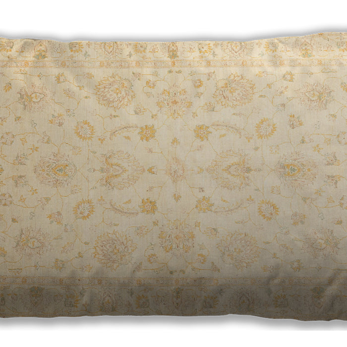 Traditional Classic Rectangular Golden Blonde Gold Lumbar Throw Pillow, 13 inch by 19 inch, lbtr844