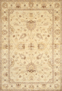 Machine Washable Traditional Brown Gold Rug, wshtr845