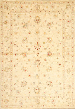 Machine Washable Traditional Sun Yellow Rug, wshtr846