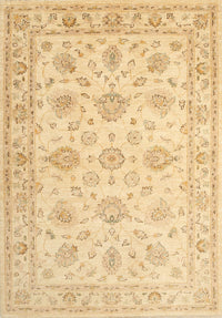 Machine Washable Traditional Mustard Yellow Rug, wshtr847