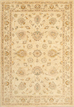 Machine Washable Traditional Mustard Yellow Rug, wshtr847