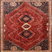 Square Traditional Rust Pink Persian Rug, tr849