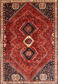 Machine Washable Traditional Rust Pink Rug, wshtr849