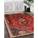 Machine Washable Traditional Rust Pink Rug in a Family Room, wshtr849