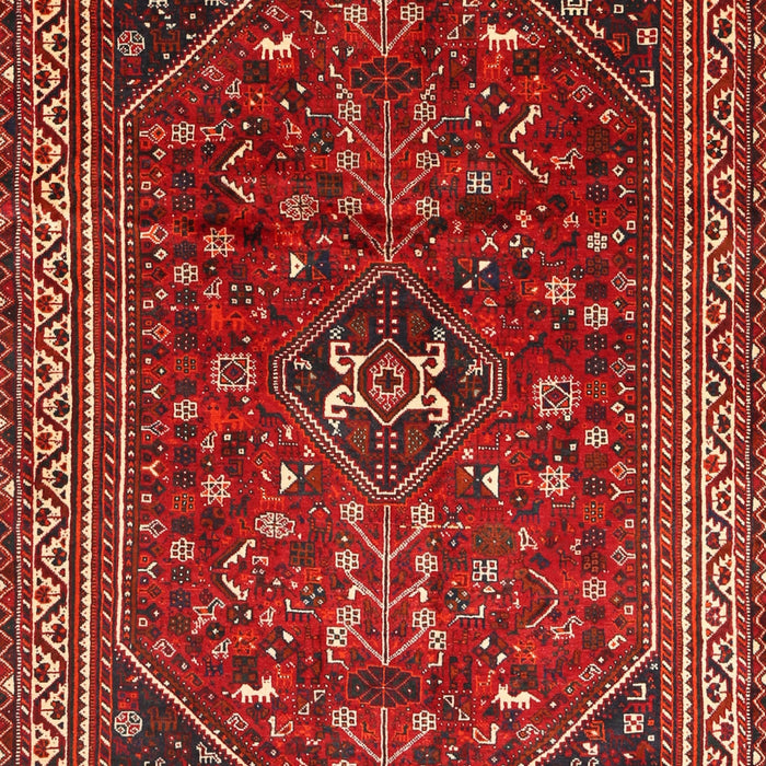 Machine Washable Traditional Rust Pink Rug, wshtr851