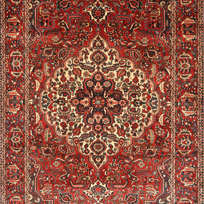 Machine Washable Traditional Tomato Red Rug, wshtr852